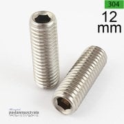 12mm Paslanmaz Setskur Çeşitleri, (Kafasız alyan) DIN916