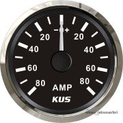 KUS Ampermetre ,12 / 24V  52mm, Şöntlü