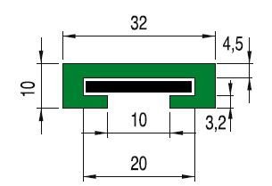 ALPOLEN 1000 ''C'' SÜRTÜNME PROFİLLERİ / ''C'' GUIDES FOR BOTTLING AND PACKAGING