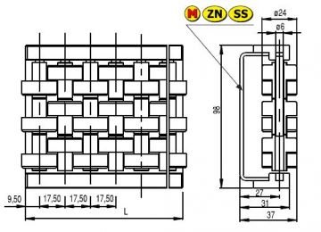 BONCUK MAKARA 3 SIRALI/ROLLER GUIDE(THREE ROLLER DESING)