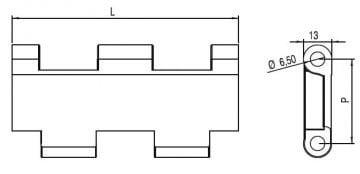 830-835 HASIR DÜZ TAŞIMA BANTI / MODULAR FLAT TOP CONVEYOR BELTS