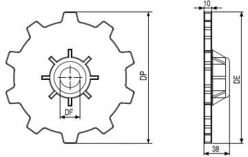 318 KARDENİK BANT AVARE DİŞLİSİ/DRIVE SPROCKETS