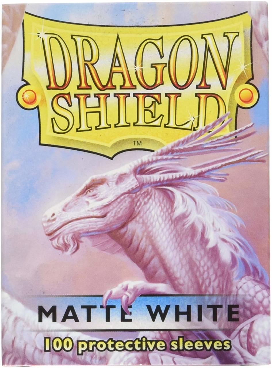 Dragon Shield Matte White 100 Protective Sleeves