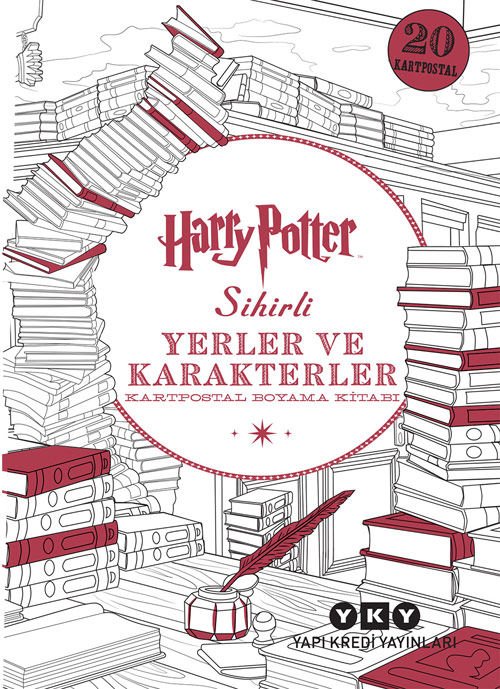 Harry Potter Sihirli Yerler ve Karakterler – Kartpostal Boyama Kitabı