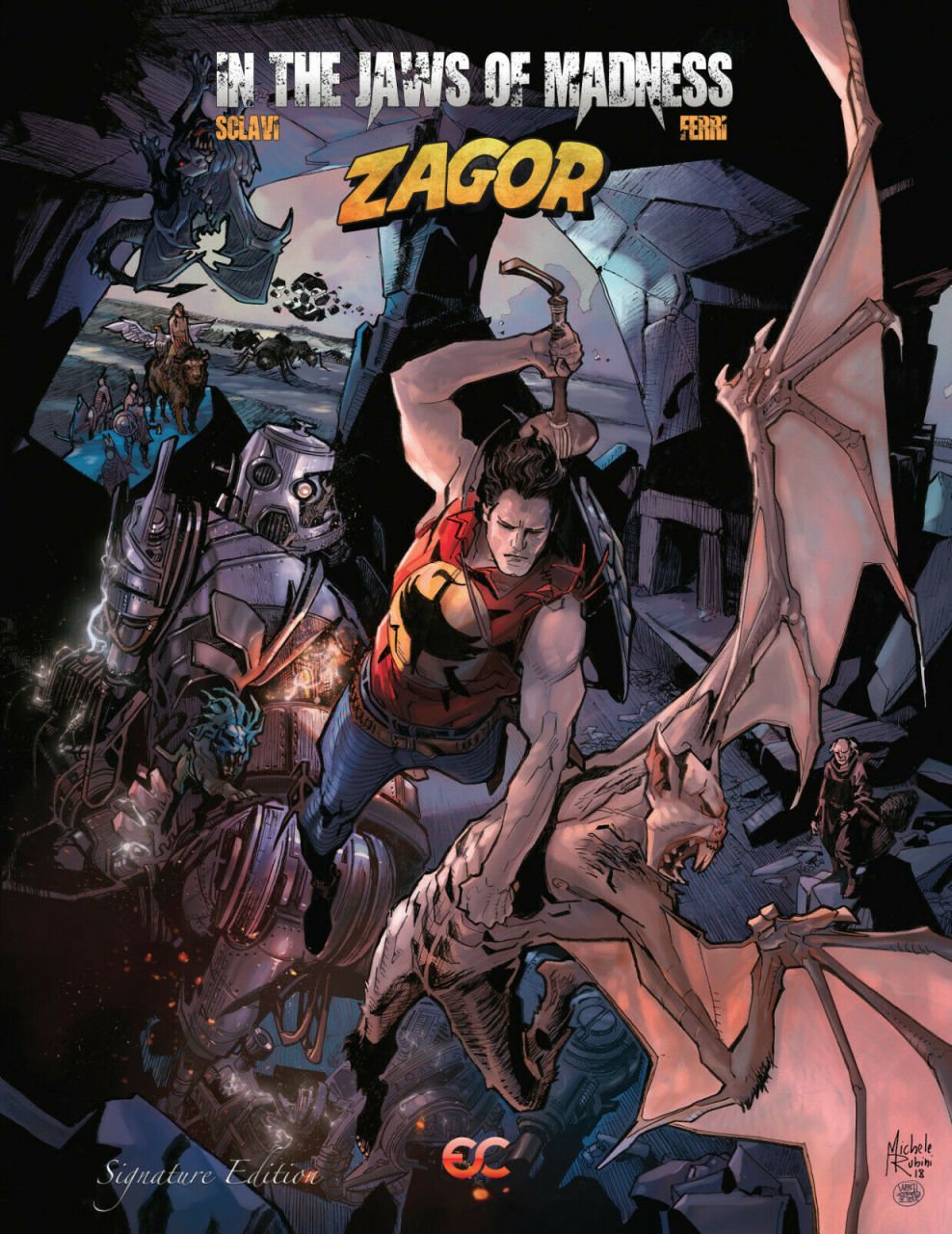 Zagor: In the Jaws of Madness book (Rubini cover)