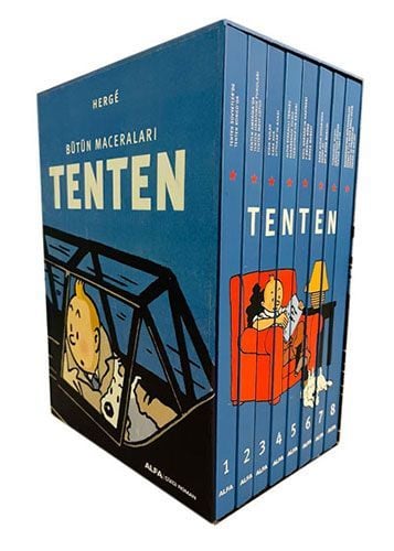 Tenten - 8 Kitap Takım (Ciltli - Kutulu)