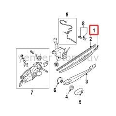 Silecek süpürge Komple ARKA 40cm