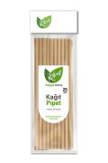 Kağıt Pipet Kraft 25''li