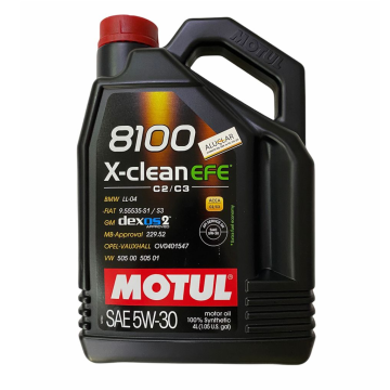 MOTUL 8100 X-cleanEFE 5W30 Dexos2 Partiküllü Motor Yağı 4LT 2021 Üretim