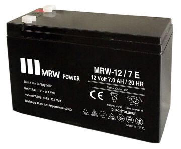 MRW POWER  Bakımsız Kuru Aküler  12Volt 7AH