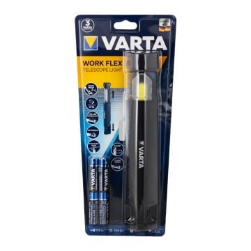 Varta 18646 Work Flex Teleskop Aydınlatma 5W Led Fener 4xAA