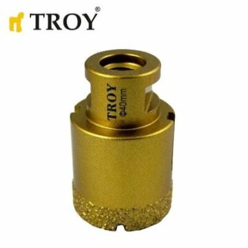 TROY 27450-40 Avuç Taşlamalar için Seramik Kuru Elmas Delici, 40mm