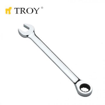 TROY 21712 Cırcırlı Kombine Anahtar, 12mm