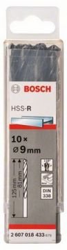 Metal matkap ucu HSS-R, DIN 338 9.0mm (10 adet)
