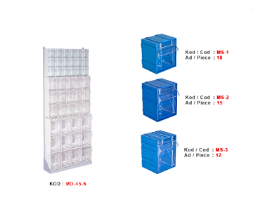 MD-45-S Tek yönlü çekmeceli stand