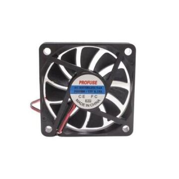 60x60x10mm 12V 0.13A Fan 2 Kablolu - Profuse