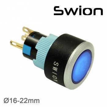 16-22MM LEDLİ KALICI BUTONLAR SWY-11Z 24V(KIRMIZI)