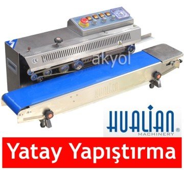 Hualian 810 I YATAY Bantlı Otomatik Folyo ve Naylon Yapıştırma Makinası