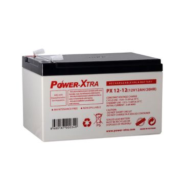 Power-Xtra PX12-12 - 12V 12 Ah Bakımsız Kuru Akü