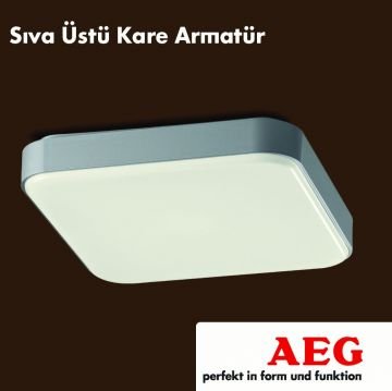 AEG 22W Kare Sıva Üstü Armatür