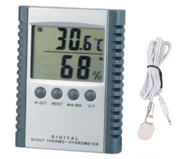 HC 520 İç Ortam Sıcaklık ve Nem, Dış Ortam Sıcaklık Ölçer