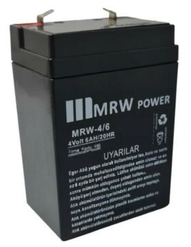 MRW POWER  Bakımsız Kuru Aküler  4Volt 6AH