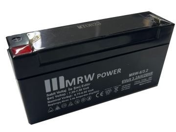 MRW POWER  Bakımsız Kuru Aküler  6Volt 3.2AH