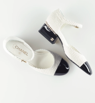 Mary Janes Velvet Sandal - Ayakkabı, Beyaz