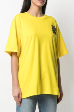 teddy-motif T-shirt - Tshirt, Sarı