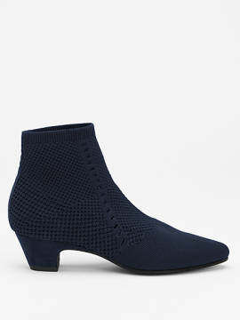 PURL RECYCLED STRETCH KNIT BOOTIE - Bot, Lacivert