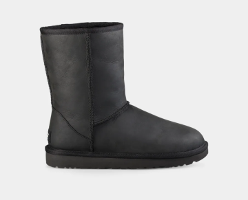 Classic Short Leather Boot - Ayakkabı, Siyah