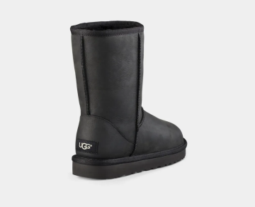 Classic Short Leather Boot - Ayakkabı, Siyah