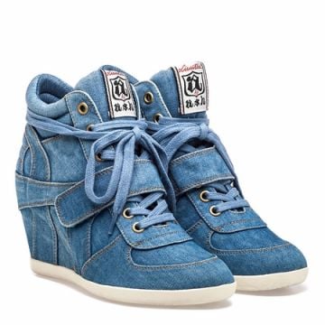 Bowie Womens Wedge Sneaker - Ayakkabı, Mavi
