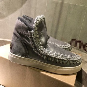 Short Tube Velvet boots - Bot, Silver
