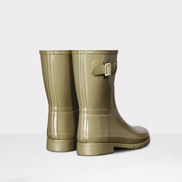 Original Refined Short Gloss rubber boots - Ayakkabı, Sarı