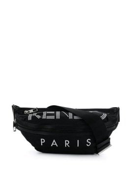 logo belt bag - Çanta, Siyah