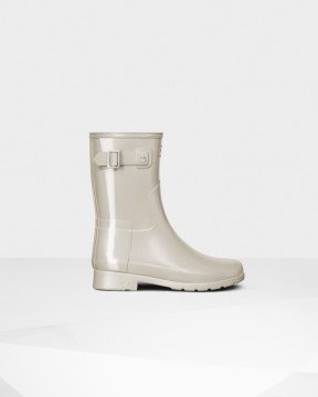 Original Refined Short Gloss rubber boots - Ayakkabı, Beyaz