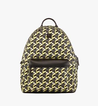 Stark Backpack in Cubic Monogram Nylon - Çanta, Desenli