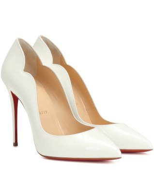 Hot Chick 100 patent leather pumps - Ayakkabı, Beyaz