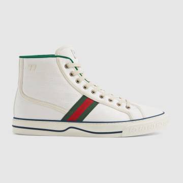 Men's Gucci Tennis 1977 high top sneaker - Ayakkabı, Beyaz