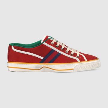 Men's Gucci Tennis 1977 sneaker - Ayakkabı, Kırmızı