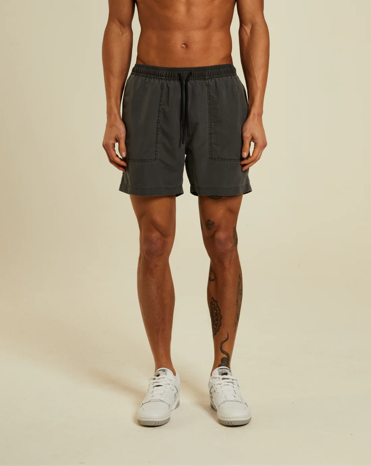 Lev Swim Shorts Washed Black - Şort Mayo