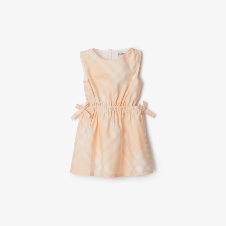 Check Cotton Dress - Elbise
