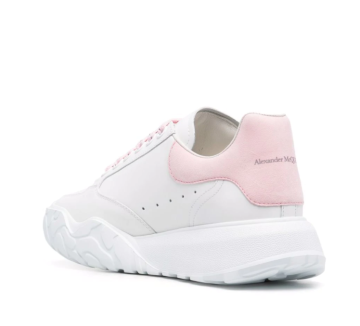 Court low-top lace-up sneakers - Ayakkabı, Beyaz