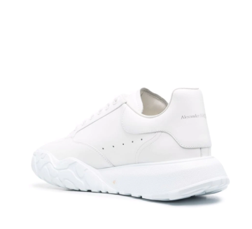 lace-up court sneakers - Ayakkabı, Beyaz