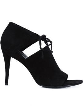 lace-up sandals - Ayakkabı, Siyah