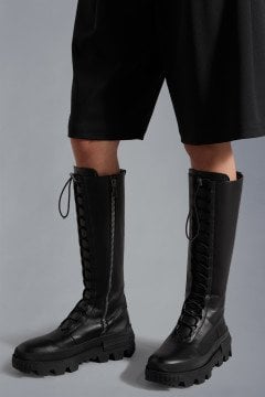 Vail Lace-Up Boots - Çizme, Siyah