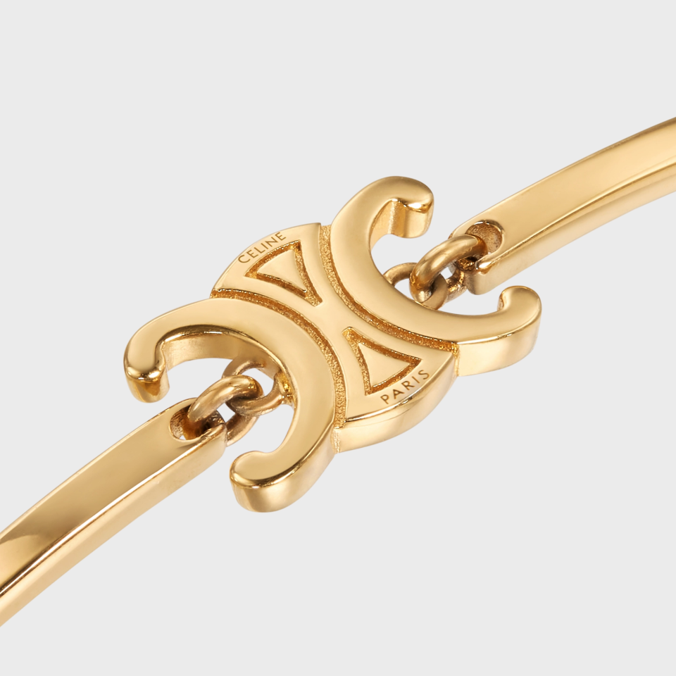 TRIOMPHE ARTICULATED BRACELET IN BRASS WITH GOLD FINISH - Bilezik