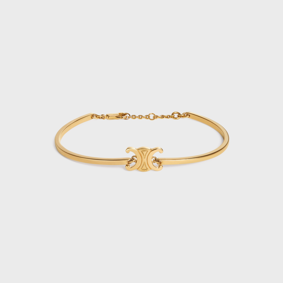 TRIOMPHE ARTICULATED BRACELET IN BRASS WITH GOLD FINISH - Bilezik