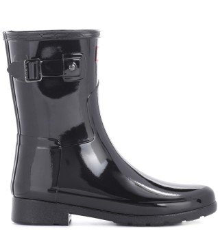 Original Refined Short Gloss rubber boots - Ayakkabı, Siyah